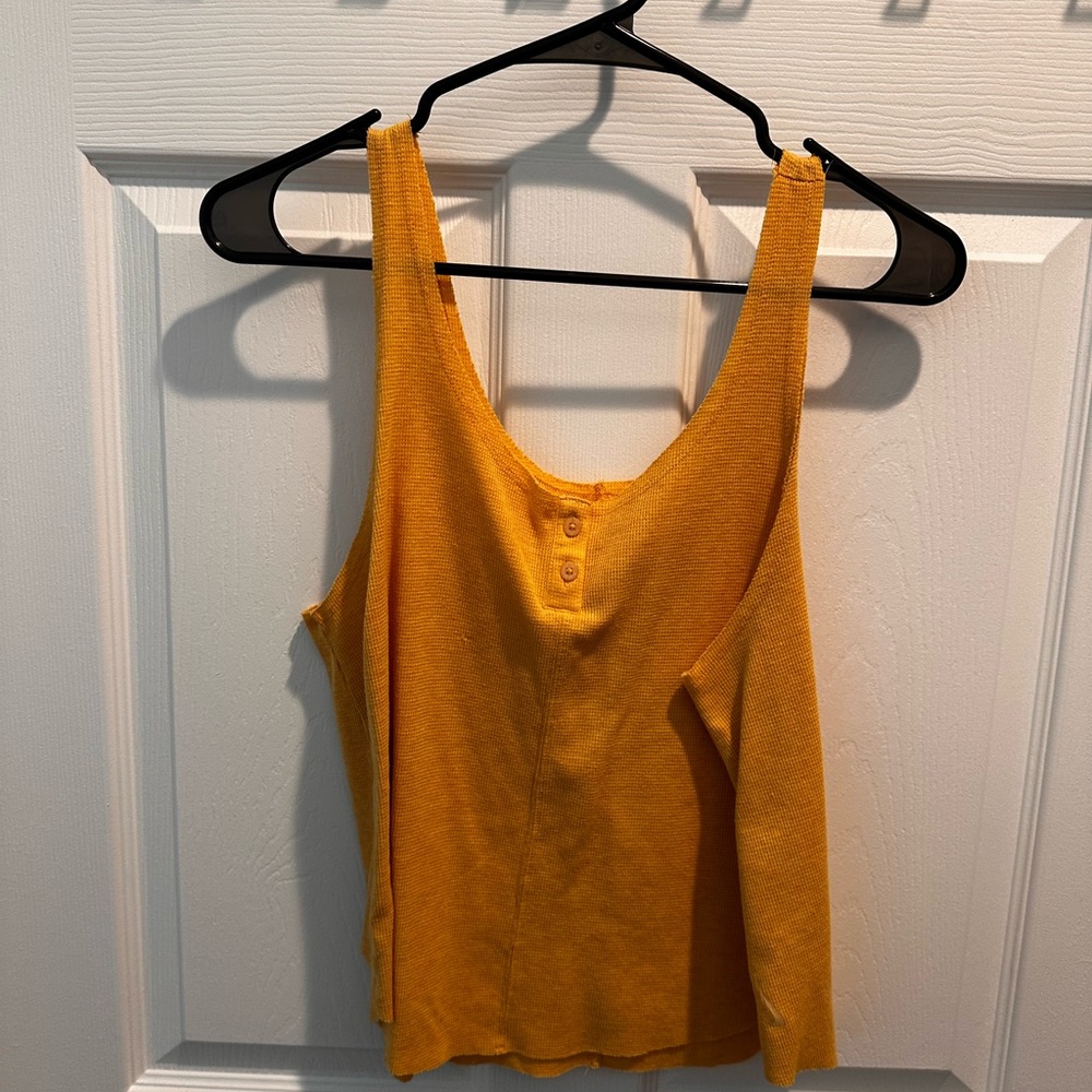 Nike Yoga Yellow Sleeveless Women's Top